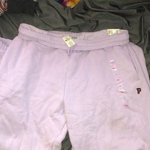 VS Pink Purple Sweatpants